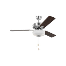 Load image into Gallery viewer, Linden LED Ceiling Fan in Brushed Steel/Silver (48-Inch).
