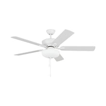 Load image into Gallery viewer, Linden LED DC Ceiling Fan in Matte White.
