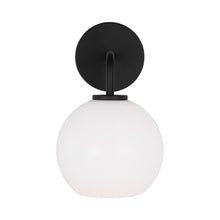 Load image into Gallery viewer, Orley Bath Vanity Light in Midnight Black (1-Light).
