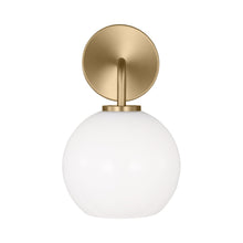 Load image into Gallery viewer, Orley Bath Vanity Light in Satin Brass (1-Light).
