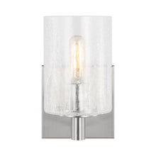 Load image into Gallery viewer, Parker Bath Vanity Light in Brushed Steel (1-Light).
