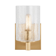 Load image into Gallery viewer, Parker Bath Vanity Light in Satin Brass (1-Light).

