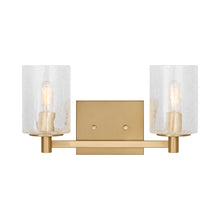 Load image into Gallery viewer, Parker Bath Vanity Light in Satin Brass (2-Light).
