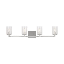 Load image into Gallery viewer, Parker Bath Vanity Light in Brushed Steel (4-Light).
