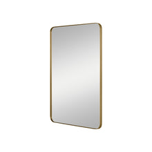 Load image into Gallery viewer, Planer Rectangular Mirror in Burnished Brass (Medium).
