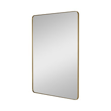 Load image into Gallery viewer, Planer Rectangular Mirror in Burnished Brass (Large).
