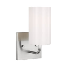 Load image into Gallery viewer, Rhett Bath Vanity Light in Brushed Steel (Small/Not Included).

