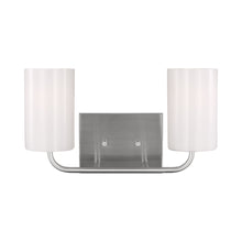 Load image into Gallery viewer, Rhett Bath Vanity Light in Brushed Steel (Medium/Not Included).
