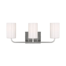 Load image into Gallery viewer, Rhett Bath Vanity Light in Brushed Steel (Large/Not Included).
