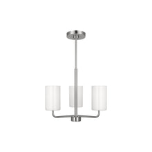 Load image into Gallery viewer, Rhett Chandelier in Brushed Steel (Small/Not Included).
