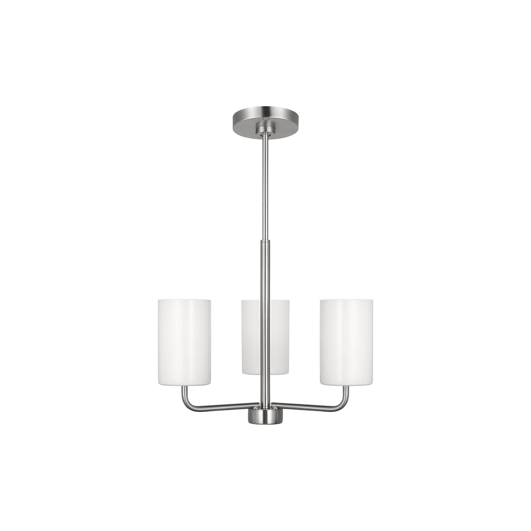 Rhett Chandelier in Brushed Steel (Small/Not Included).