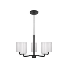 Load image into Gallery viewer, Rhett Chandelier in Midnight Black (Medium/Not Included).
