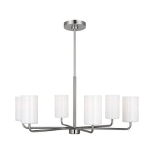 Load image into Gallery viewer, Rhett Chandelier in Brushed Steel (Large/Not Included).
