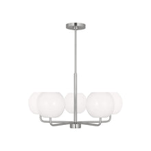 Load image into Gallery viewer, Rory Chandelier in Brushed Steel (Medium/Not Included).
