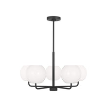 Load image into Gallery viewer, Rory Chandelier in Midnight Black (Medium/Not Included).
