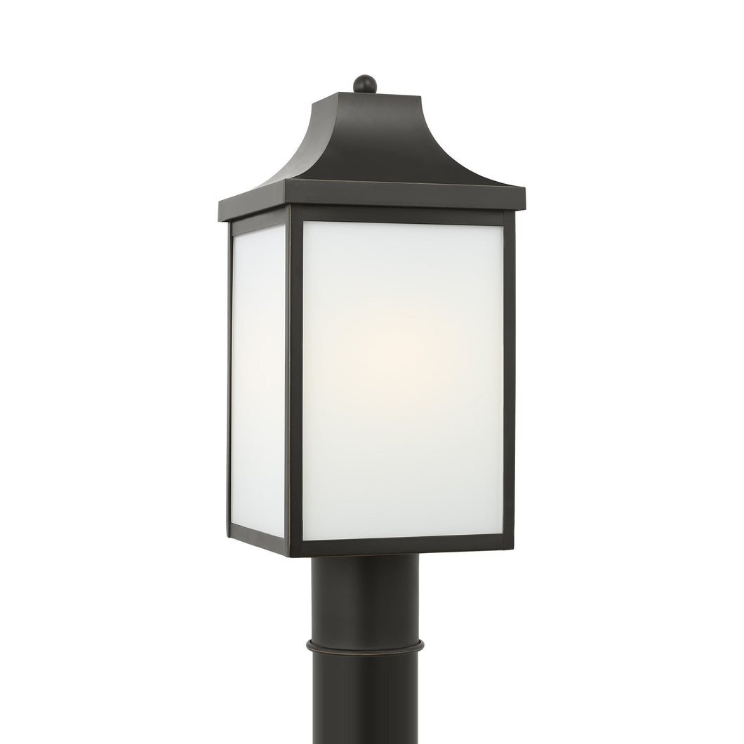 Saybrook Outdoor Post Light in Antique Bronze (Not Included).