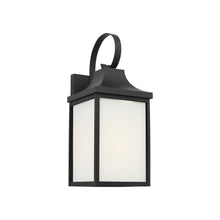 Load image into Gallery viewer, Saybrook Outdoor Wall Light in Textured Black (Medium/Not Included).
