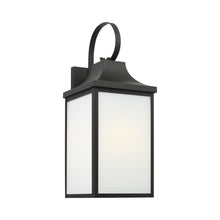 Load image into Gallery viewer, Saybrook Outdoor Wall Light in Textured Black (Large/Not Included).
