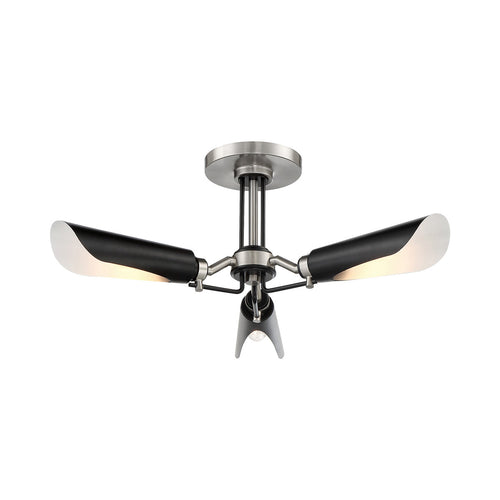 Turbine Semi Flush Mount Ceiling Light.