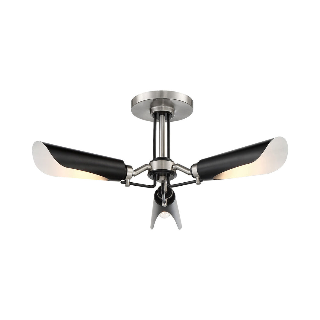 Turbine Semi Flush Mount Ceiling Light.