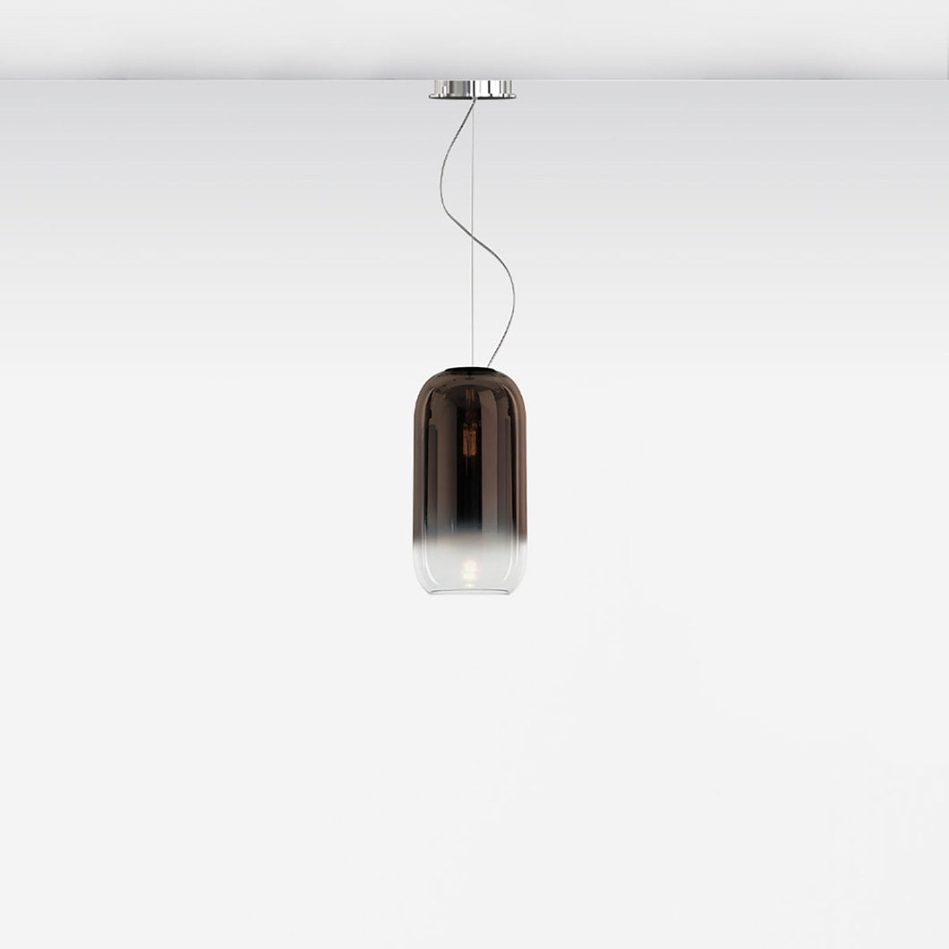 Gople Mini Pendant Light in Chrome/Bronze.
