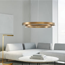 Load image into Gallery viewer, Grace LED Chandelier in living room.
