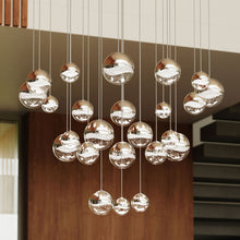 Load image into Gallery viewer, Grapes® 24-Light Round LED Multipoint Pendant Light in Detail.
