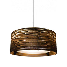 Load image into Gallery viewer, Drum Pendant Light in Natural (Medium).
