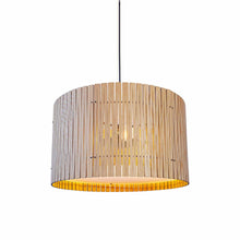 Load image into Gallery viewer, Kerflights Drum Pendant Light in White Oak (22-Inch).
