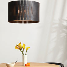 Load image into Gallery viewer, Kerflights Drum Pendant Light in living room.

