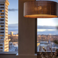 Load image into Gallery viewer, Kerflights Drum Pendant Light in living room.

