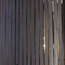 Load image into Gallery viewer, Kerflights Drum Pendant Light in Blackened Ash/Gold Interior (swatch image).
