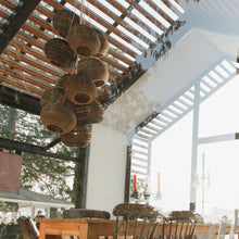 Load image into Gallery viewer, Moon Pendant Light in dining room.
