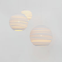 Load image into Gallery viewer, Moon Pendant Light in Detail.
