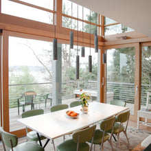 Load image into Gallery viewer, Roest Pendant Light in dining room.
