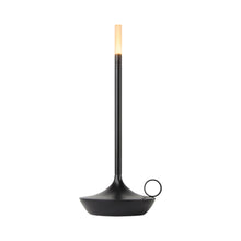 Load image into Gallery viewer, Wick LED Table Lamp in Black.
