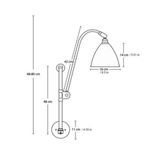 Load image into Gallery viewer, Bestlite BL5 Wall Light - line drawing.
