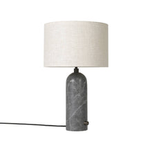 Load image into Gallery viewer, Gravity Table Lamp in Grey Marble (Canvas) (Small).
