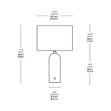 Load image into Gallery viewer, Gravity Table Lamp - line drawing.
