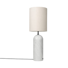 Load image into Gallery viewer, Gravity XL Floor Lamp in White Marble (Canvas).

