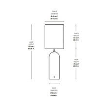 Load image into Gallery viewer, Gravity XL Floor Lamp - line drawing.
