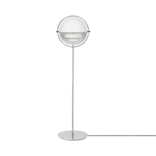 Load image into Gallery viewer, Multi-Lite Floor Lamp in Chrome/White Semi Matt.
