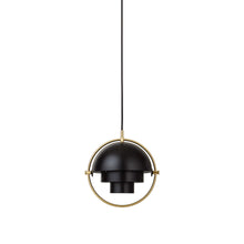 Load image into Gallery viewer, Multi-Lite Pendant Light in Brass/Black Semi Matt (Small).
