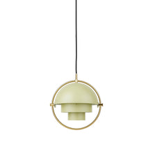 Load image into Gallery viewer, Multi-Lite Pendant Light in Brass/Desert Sage (Small).
