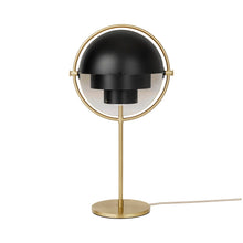Load image into Gallery viewer, Multi-Lite Table Lamp in Brass/Black Semi Matt.
