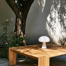 Load image into Gallery viewer, Obello LED Table Lamp in Outside Area.
