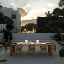 Load image into Gallery viewer, Obello LED Table Lamp in Outside Area.
