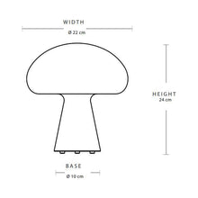 Load image into Gallery viewer, Obello LED Table Lamp - line drawing.

