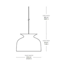 Load image into Gallery viewer, Ronde Pendant Light - line drawing.
