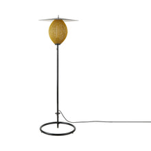 Load image into Gallery viewer, Satellite Outdoor Floor Lamp in Mustard Gold Semi Matt.

